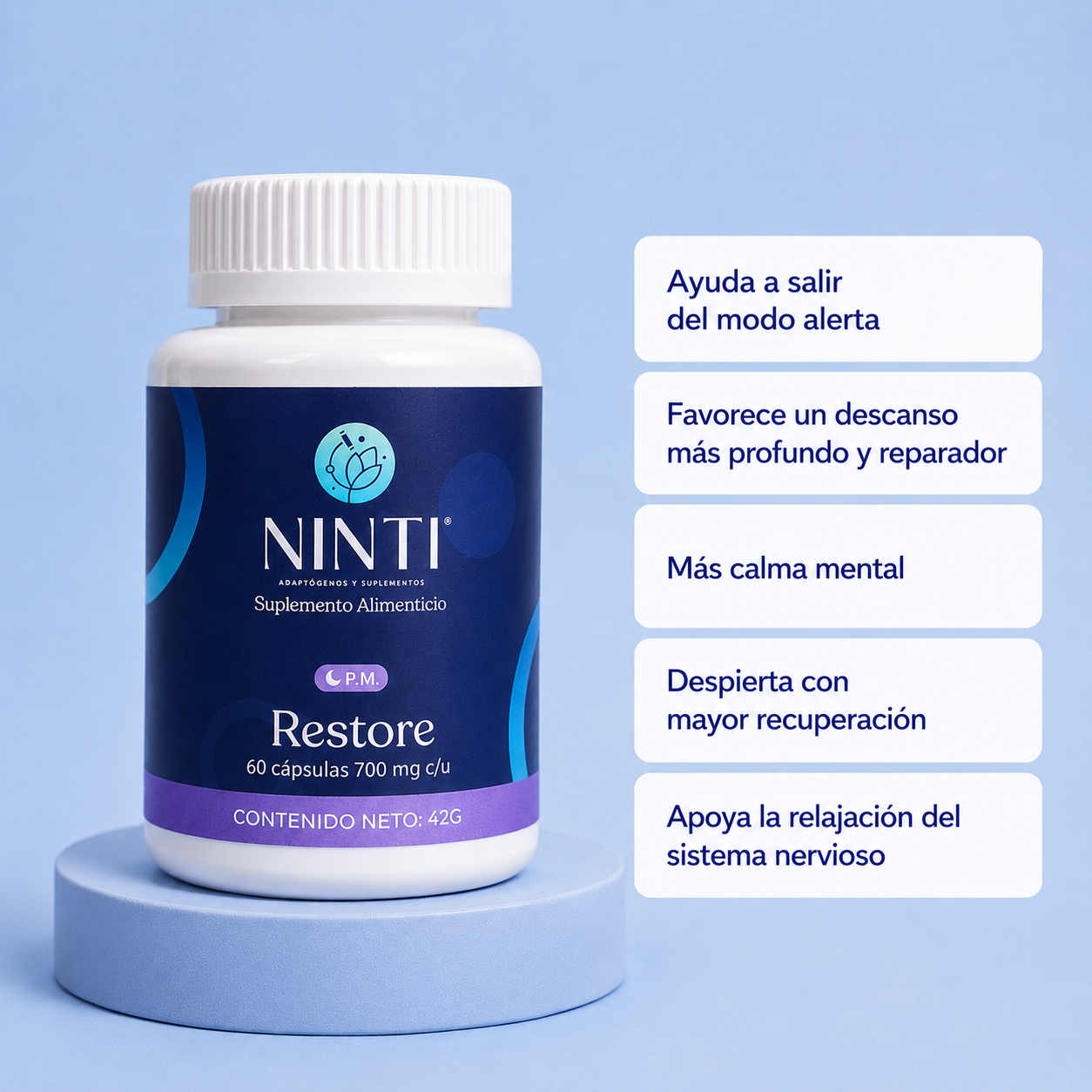 RESTORE PM  · Ayuda a relajar tu sistema nervioso